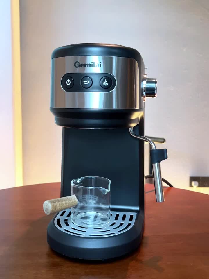 Gemilai ホーム用半自動エスプレッソマシン Crm3023（ブラック