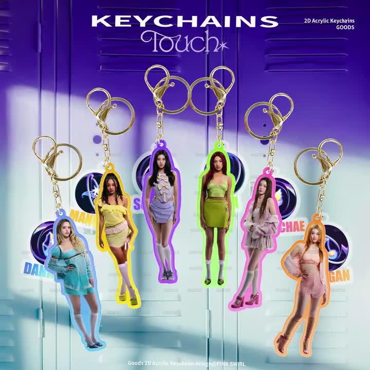 KATSEYE, KPOP STYLE Acrylic KEY CHAINS, Katseye Keychains,World